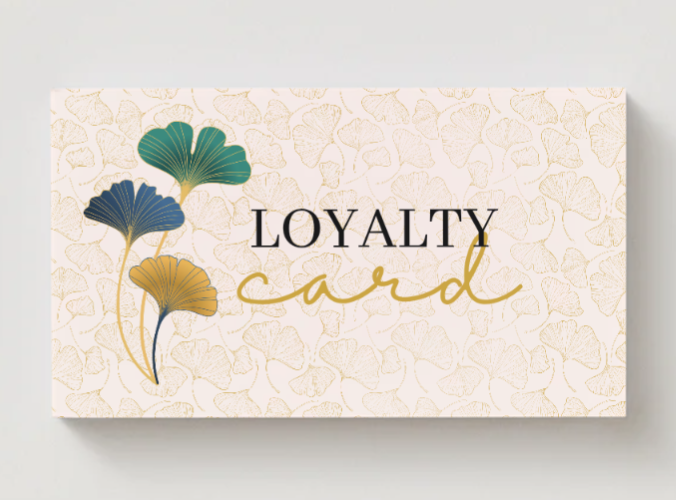 Loyalty Cards Ginkgo Leaf
