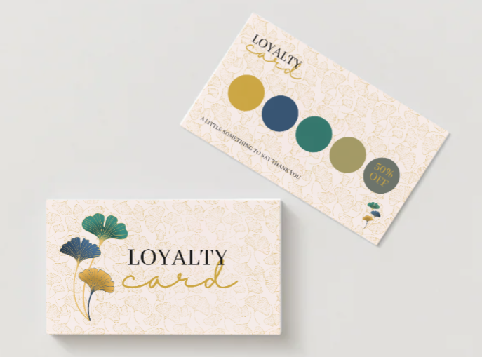 Loyalty Cards Ginkgo Leaf