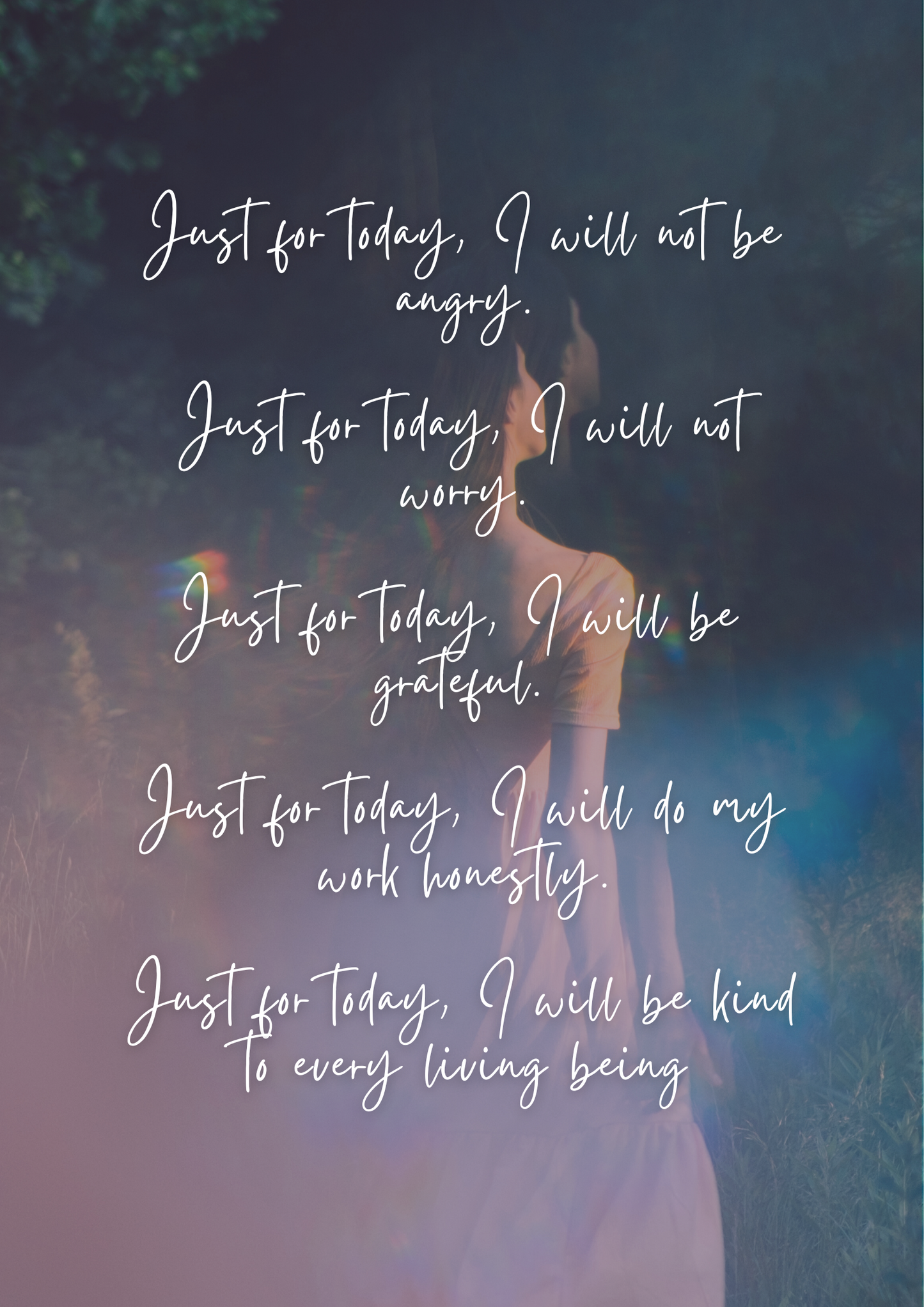 Reiki Principles PDF Poster