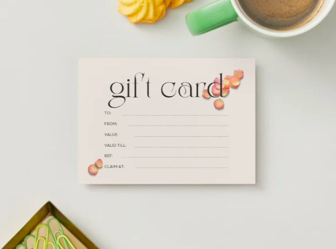 Gift Cards Rose Petals