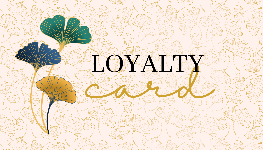 Loyalty Cards Ginkgo Leaf