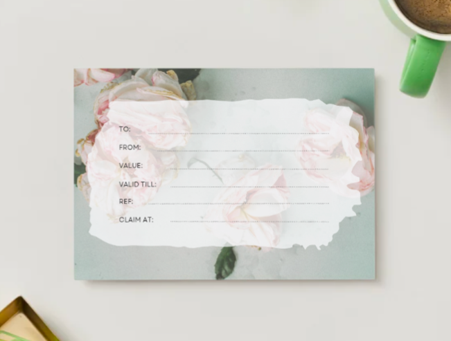 Gift Cards Vintage Rose