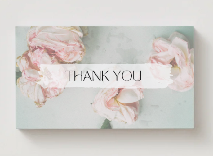 Loyalty Cards Vintage Rose