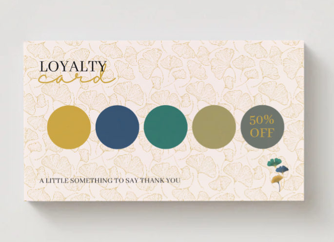 Loyalty Cards Ginkgo Leaf