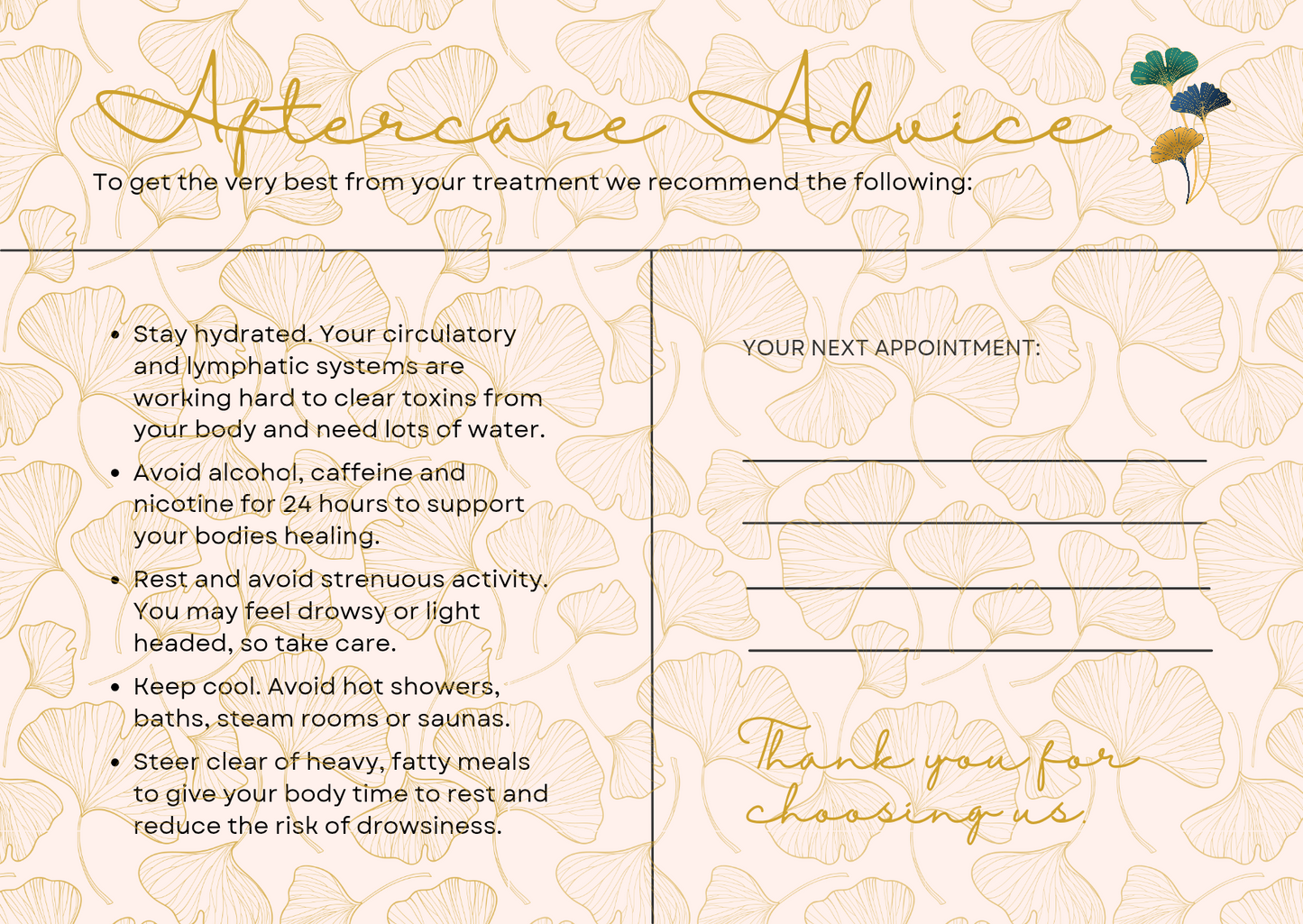 Starter Pack - Therapist Stationary Ginkgo Leaf